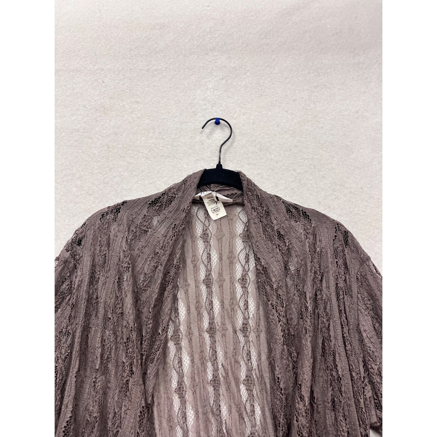 Karen Hart Lace Cardigan Open Front XL #496A