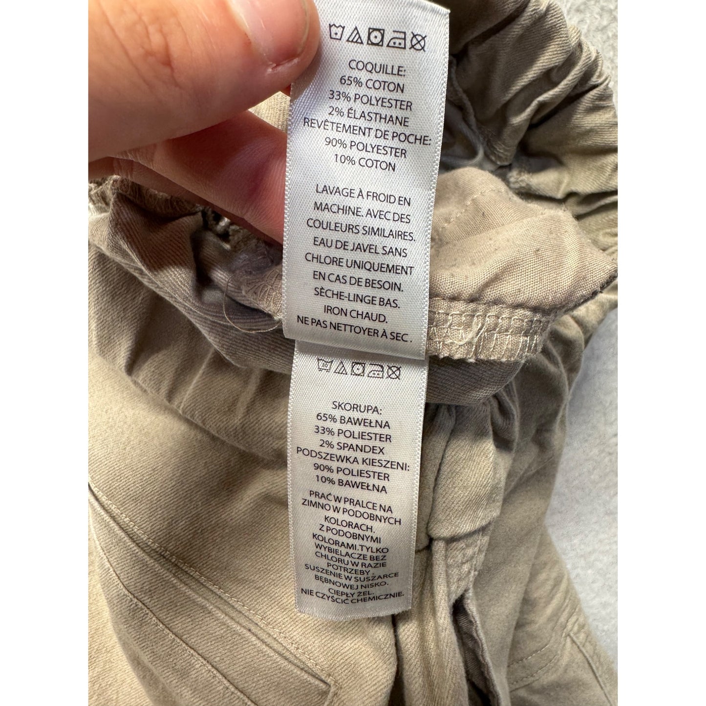 Sincerely Jules Beige Cargo Pants Size S Cotton Blend #1B