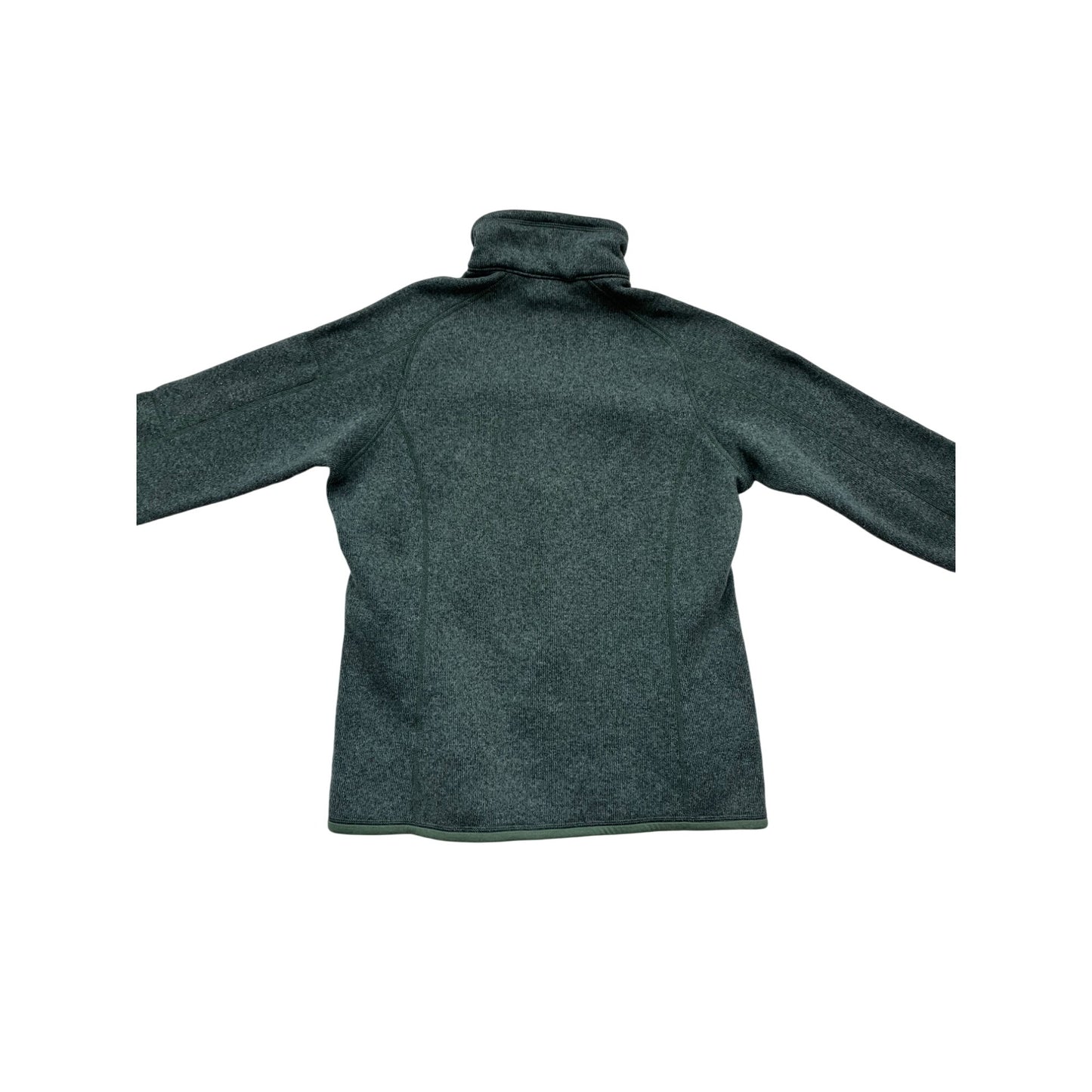 Patagonia L Green Quarter-Zip Fleece Pullover Jacket #148A
