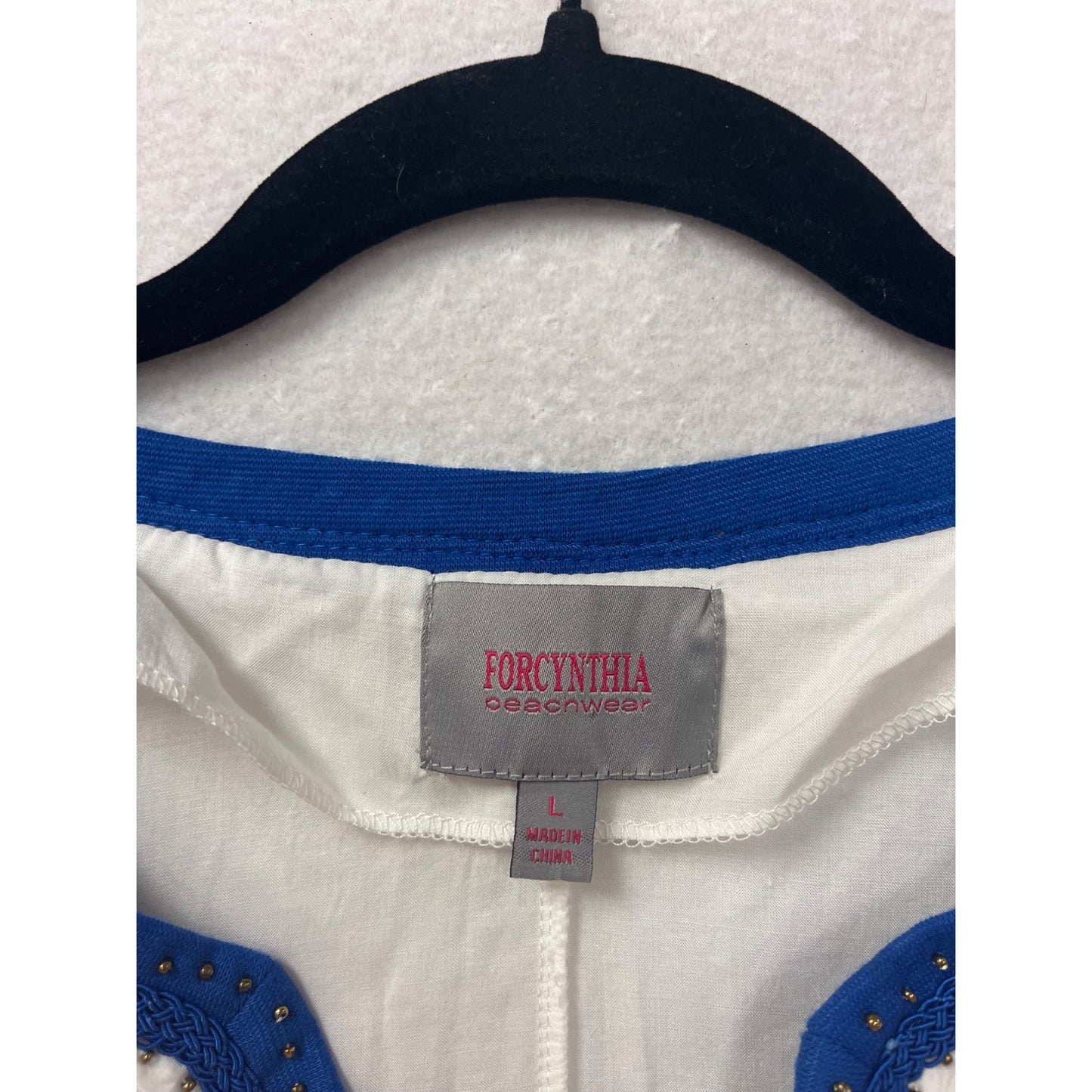 White Sleeveless Embroidered Beach Dress With Pockets #8720