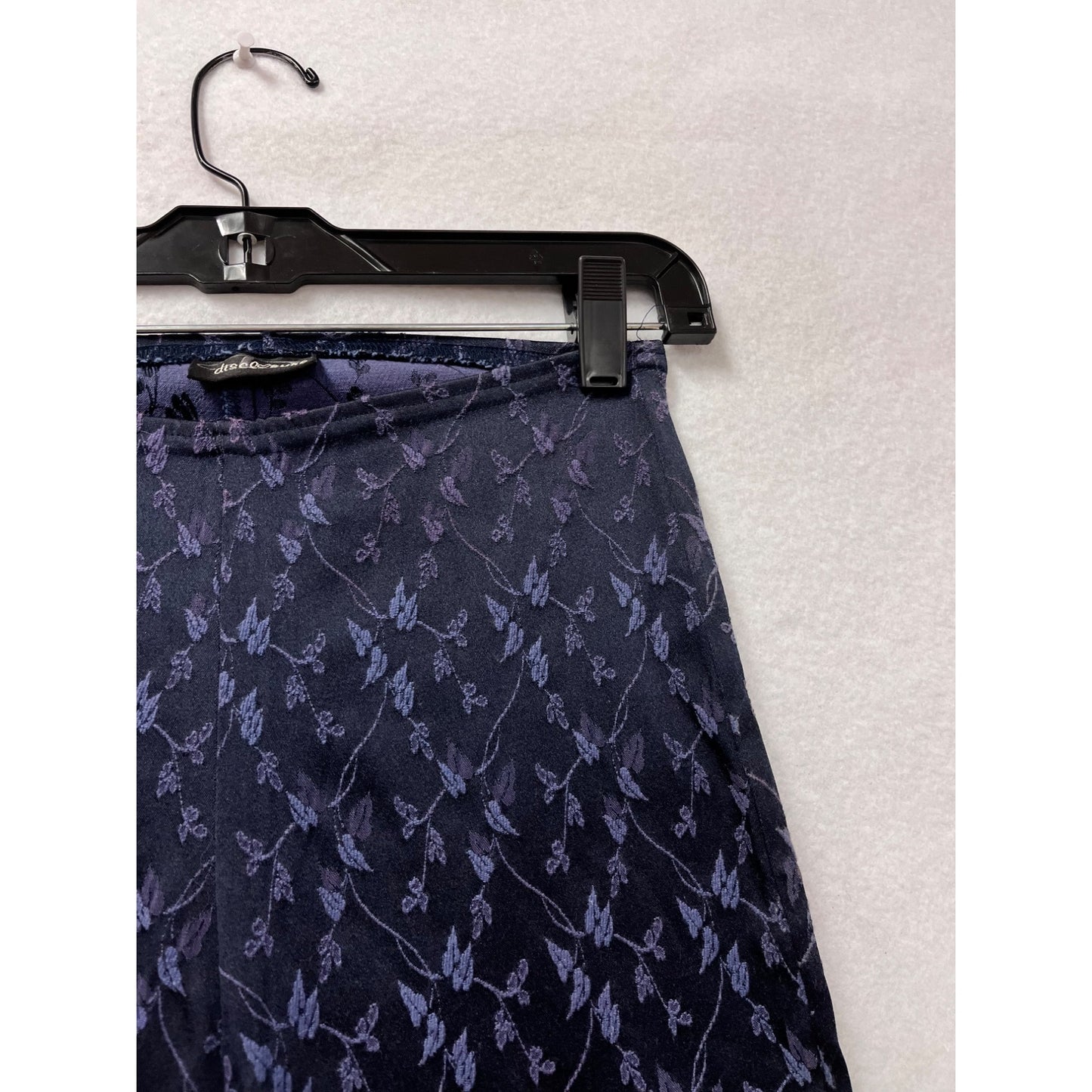 Disclosure Floral Pattern Navy & Purple Pants Womens XS/S #6425
