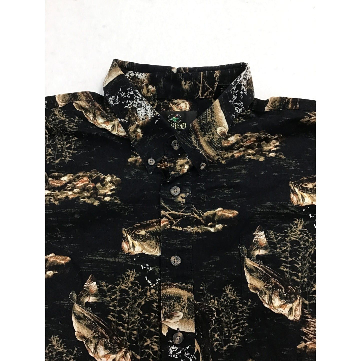 Mens Fish Printed Button Down