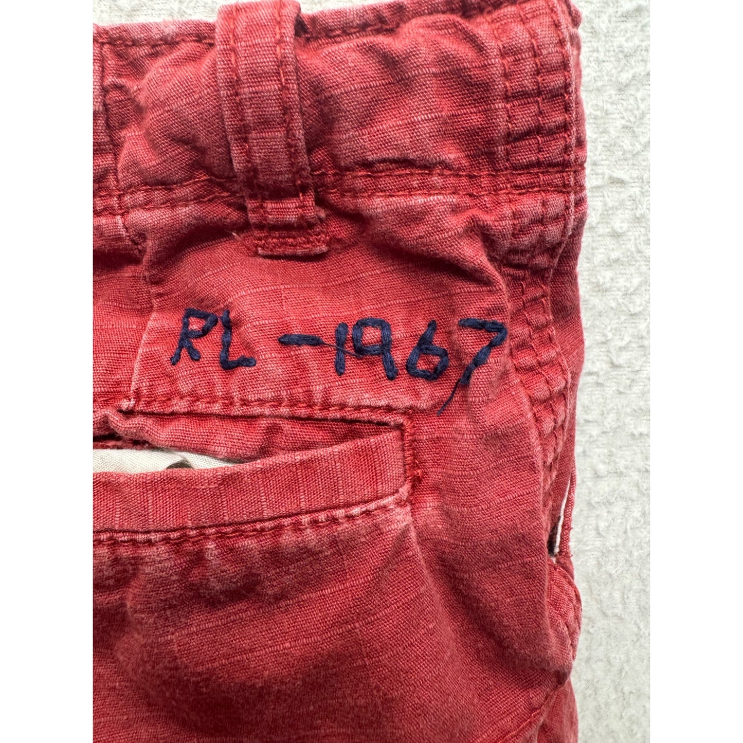 Polo Ralph Lauren Red Cargo Shorts 2/2T Lightweight Cotton #9109