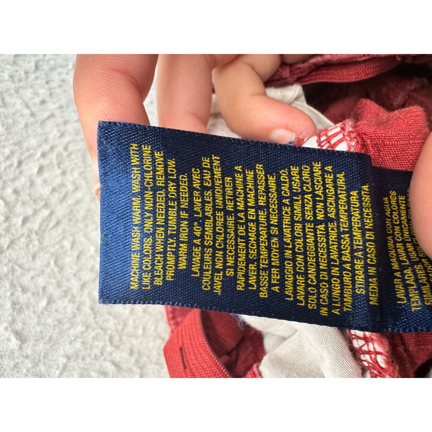 Polo Ralph Lauren Red Cargo Shorts 2/2T Lightweight Cotton #9109