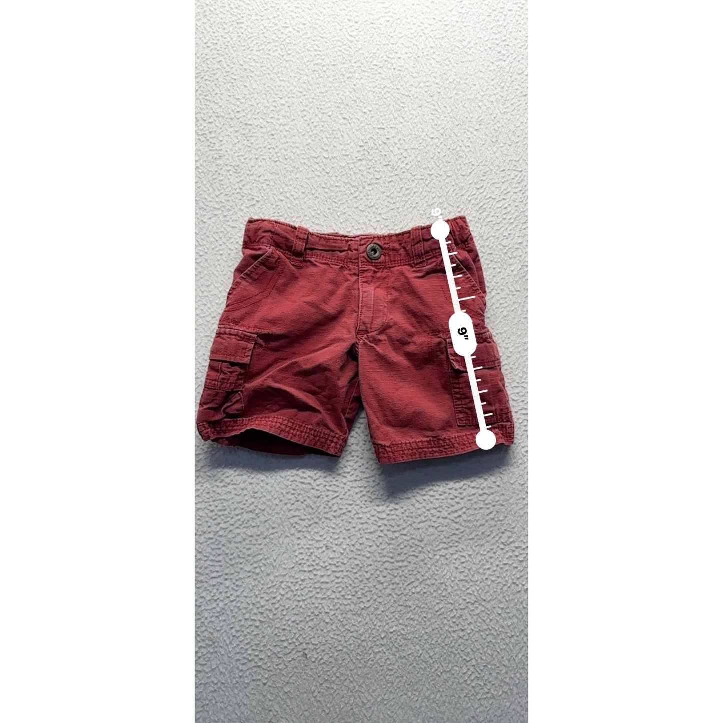 Polo Ralph Lauren Red Cargo Shorts 2/2T Lightweight Cotton #9109