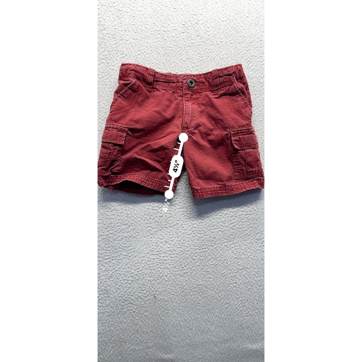 Polo Ralph Lauren Red Cargo Shorts 2/2T Lightweight Cotton #9109