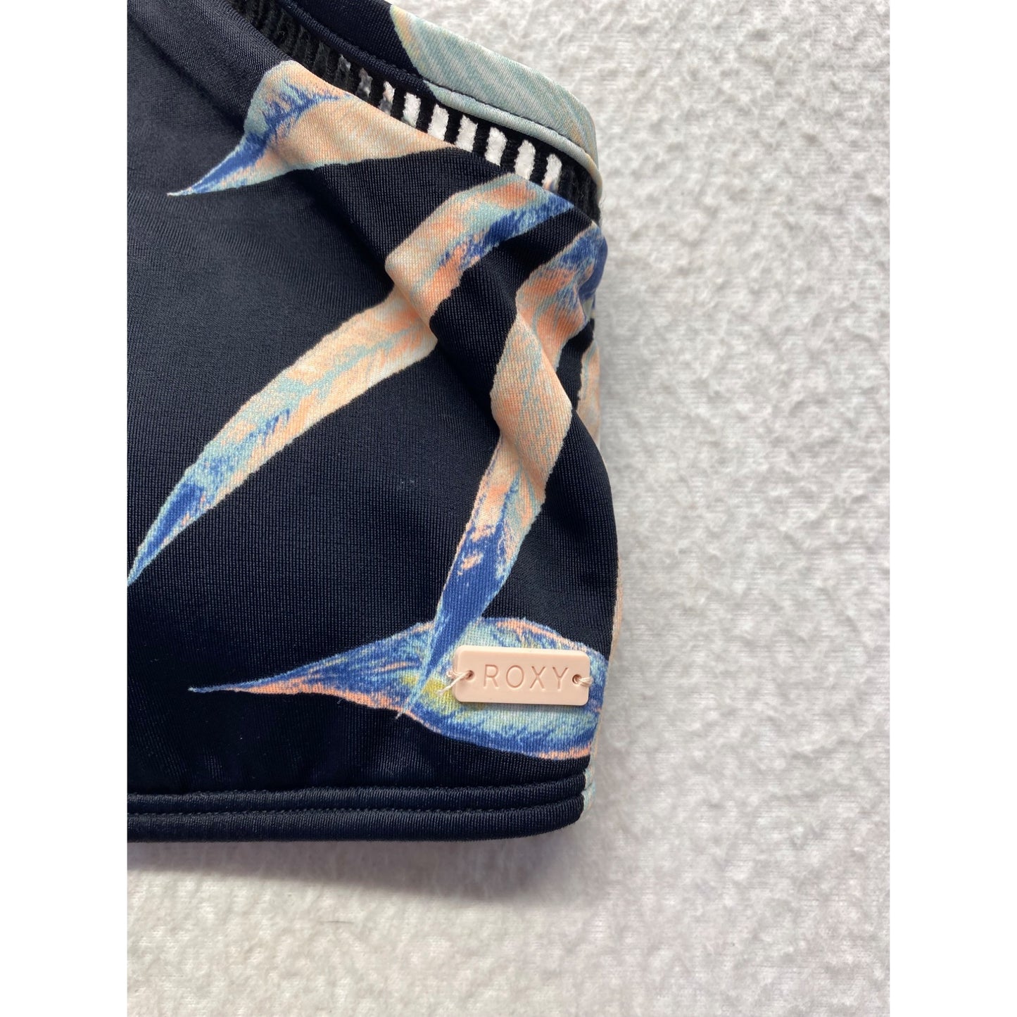 Roxy Womens Floral Print Crisscross Back Bikini Top #7051