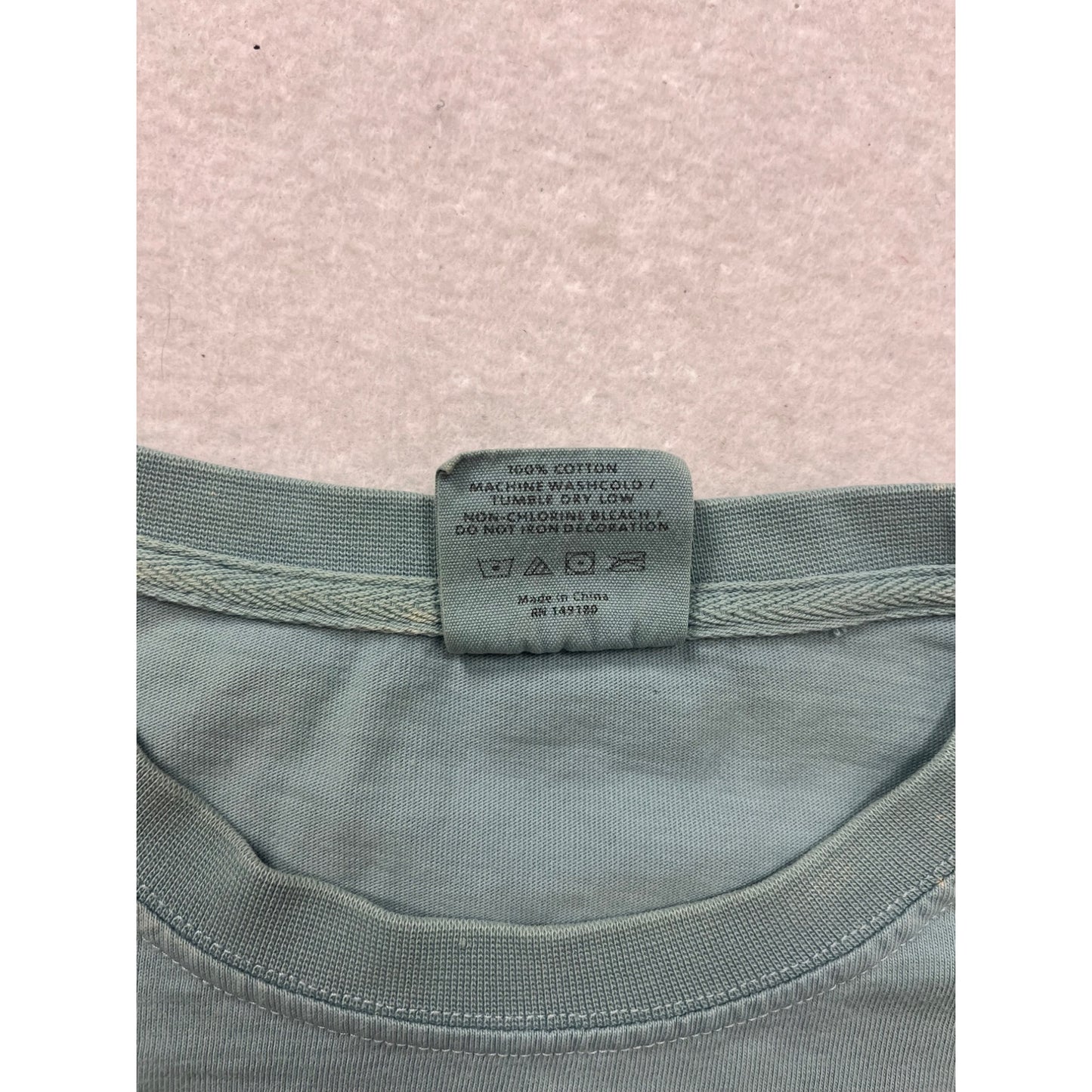 Ivory Ella Long Sleeve Pocket Tee M Elephant Design #235A