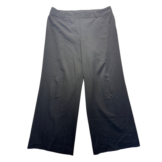 Lauren Ralph Black Wide-Leg Pants Size 16 Polyester Blend  450B