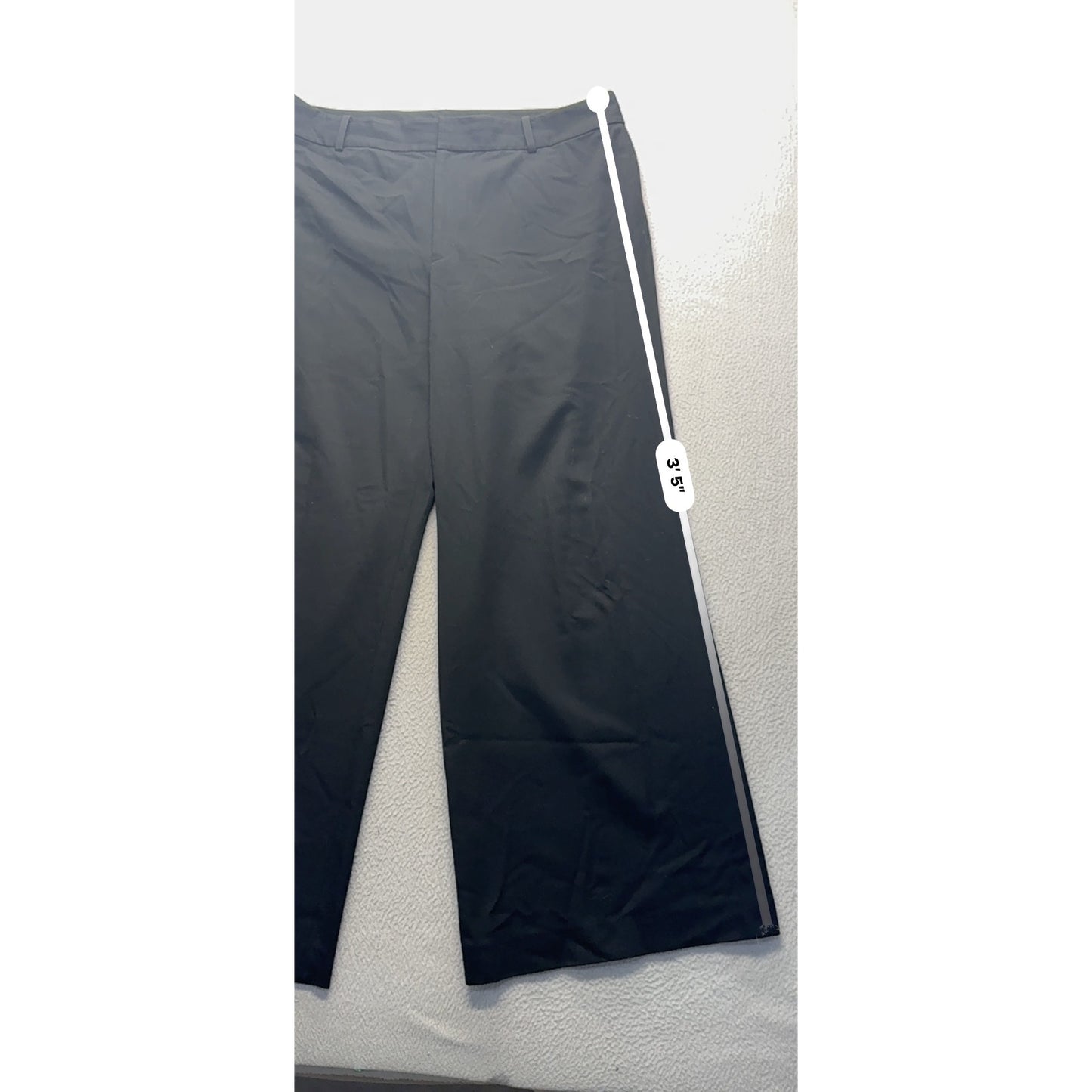 Lauren Ralph Black Wide-Leg Pants Size 16 Polyester Blend  450B