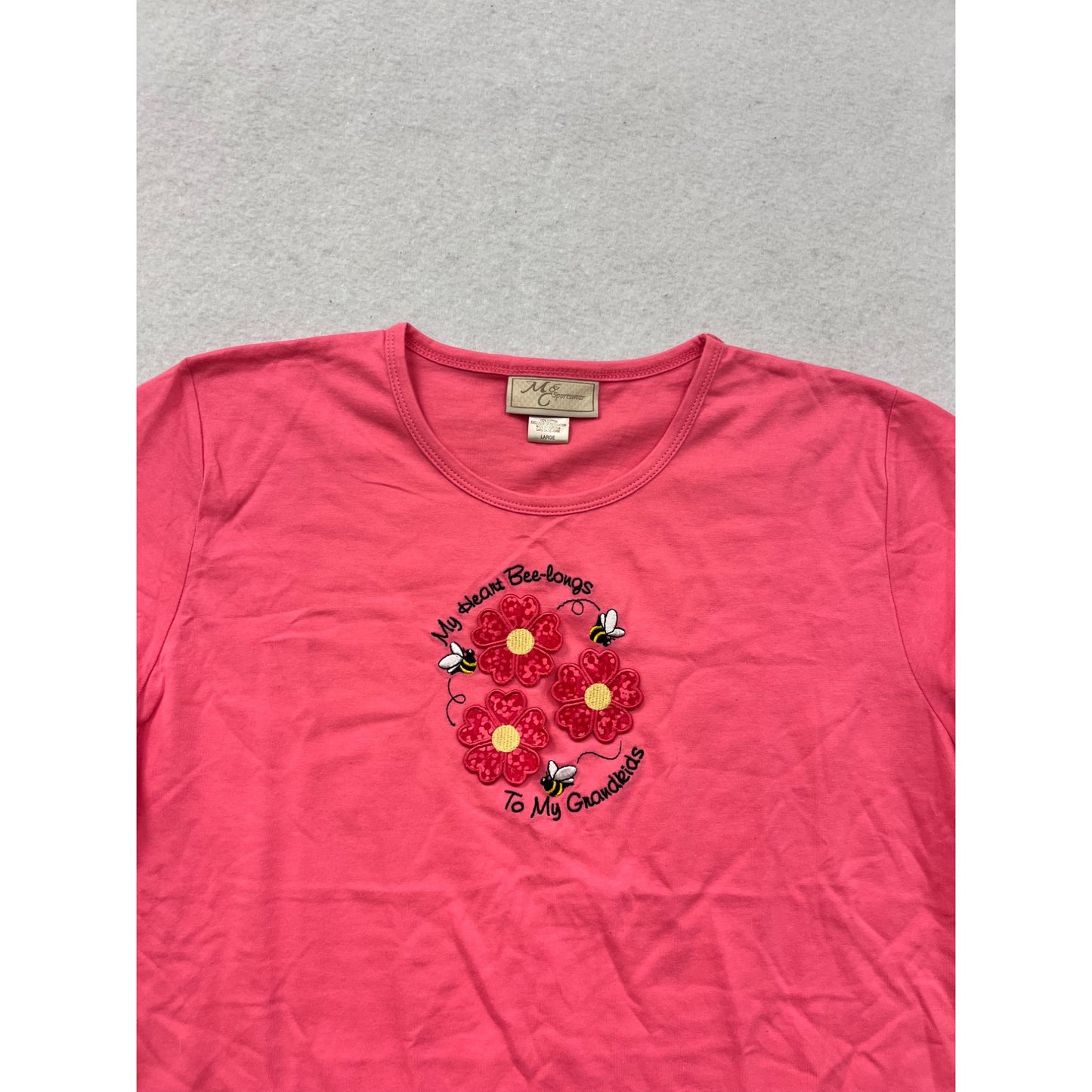 Pink Graphic T-Shirt Large #8860