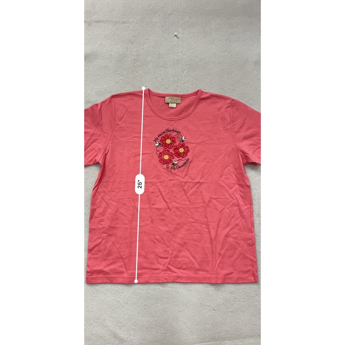 Pink Graphic T-Shirt Large #8860