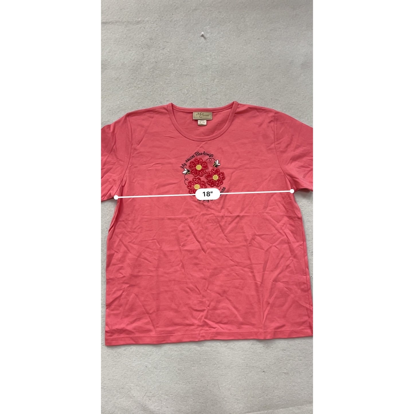 Pink Graphic T-Shirt Large #8860