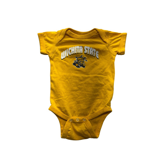 Wichita State Infant bodysuit 6M Yellow Short Sleeve #7450
