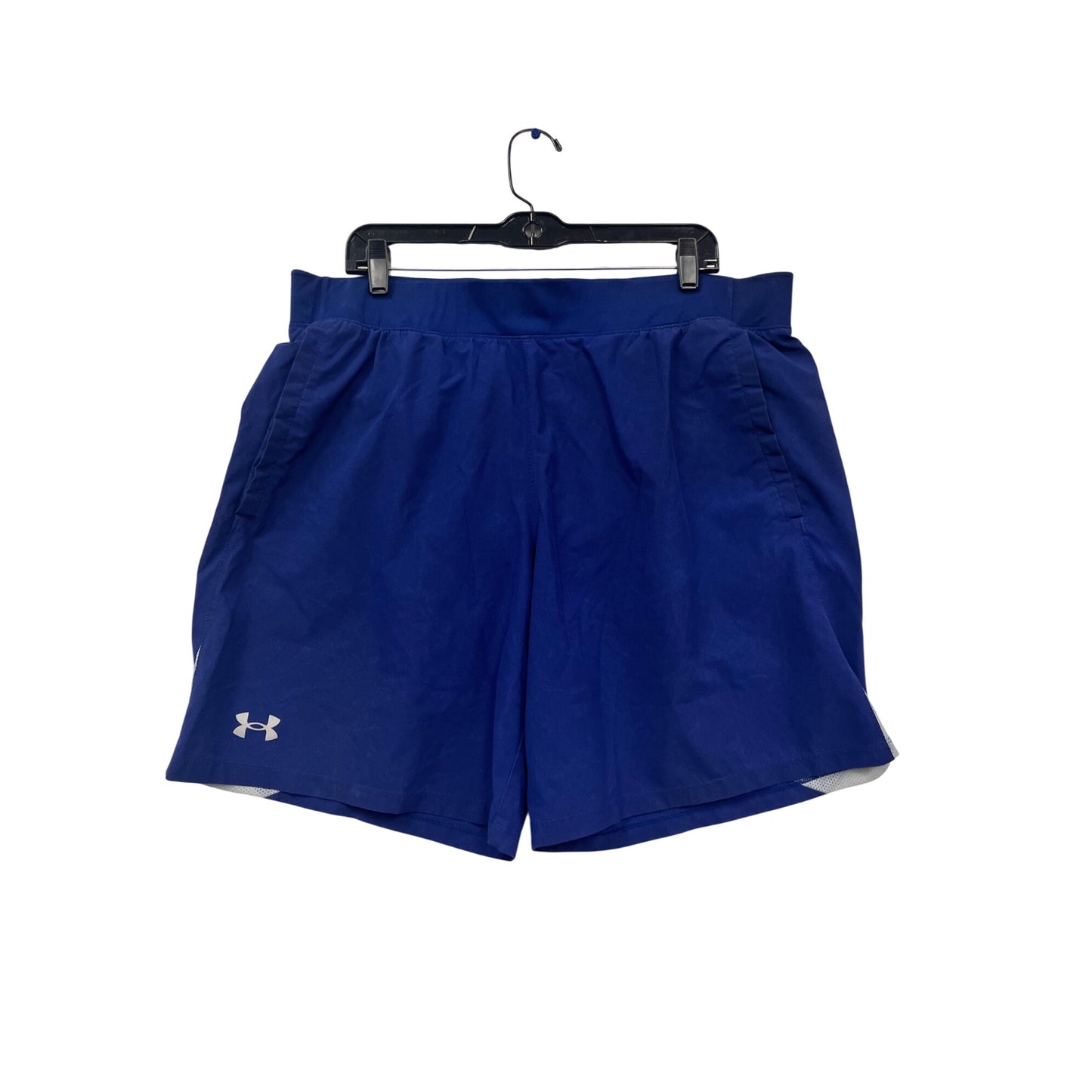 Under Armour Mens Speedpocket Navy Shorts Size L #531A