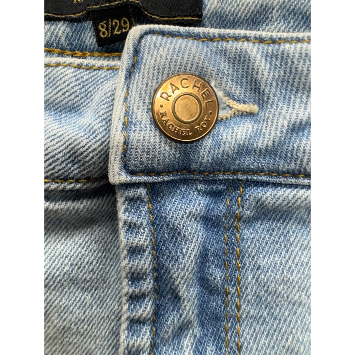 Rachel Roy Light Wash Distressed Bootcut Jeans Size 8/29 309B