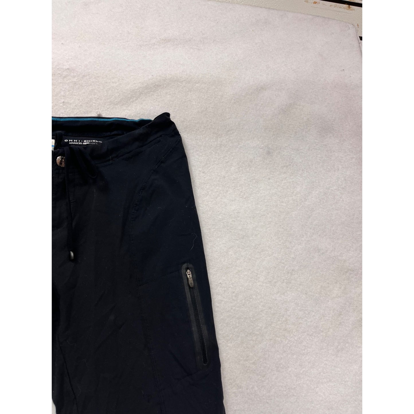 Columbia Womens Omni-Shield Advanced Repellency Black Drawstring Pants Size 4 #8917