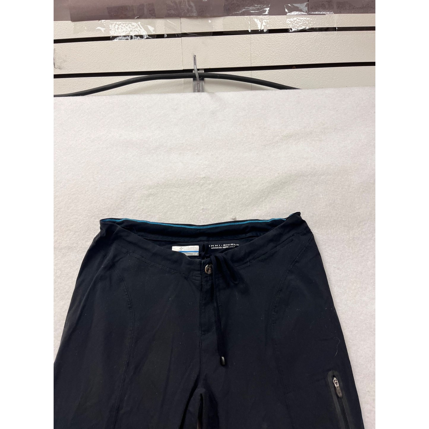 Columbia Womens Omni-Shield Advanced Repellency Black Drawstring Pants Size 4 #8917