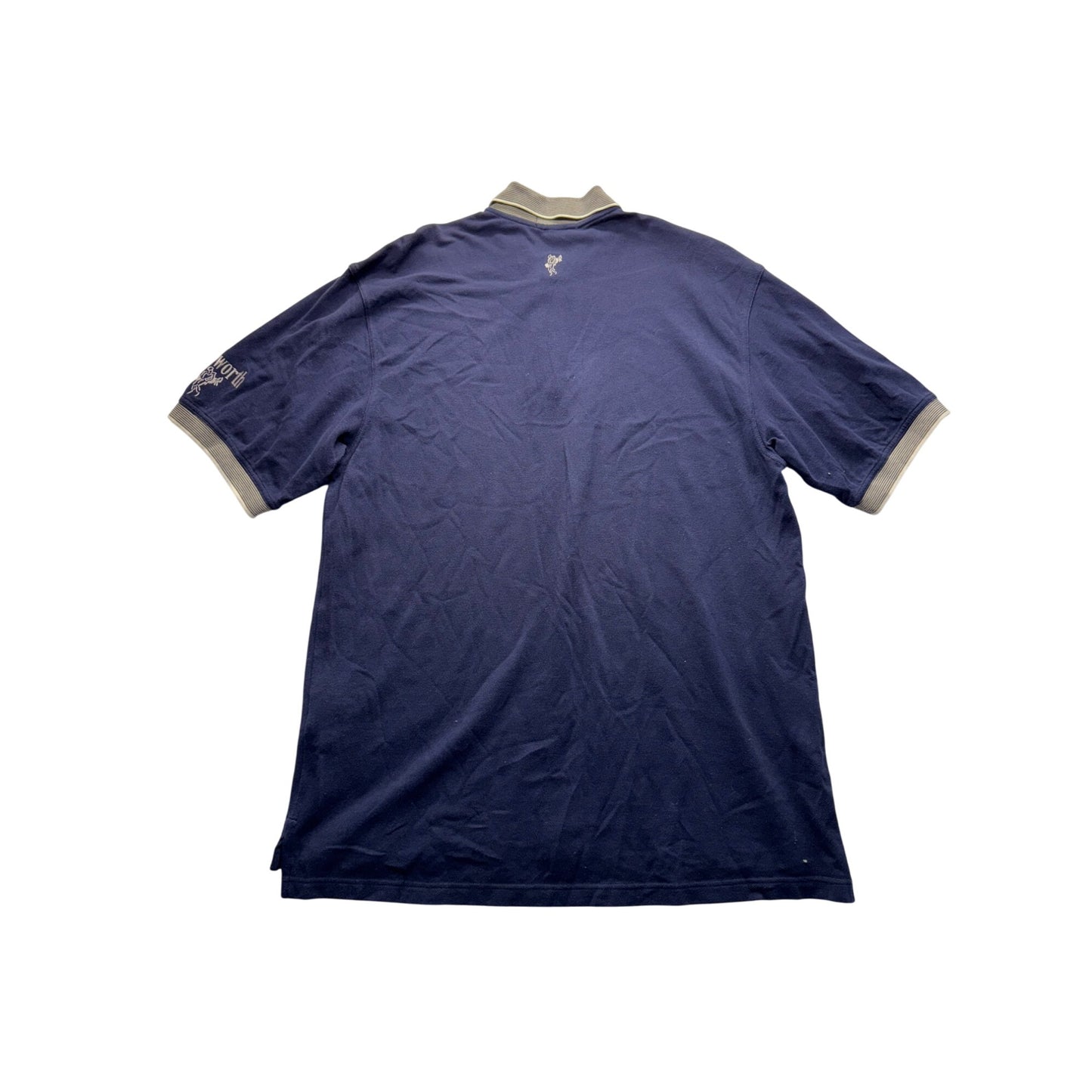 Ashworth XL Navy Golf Polo Shirt With Embroidered Logo100% Cotton #9080