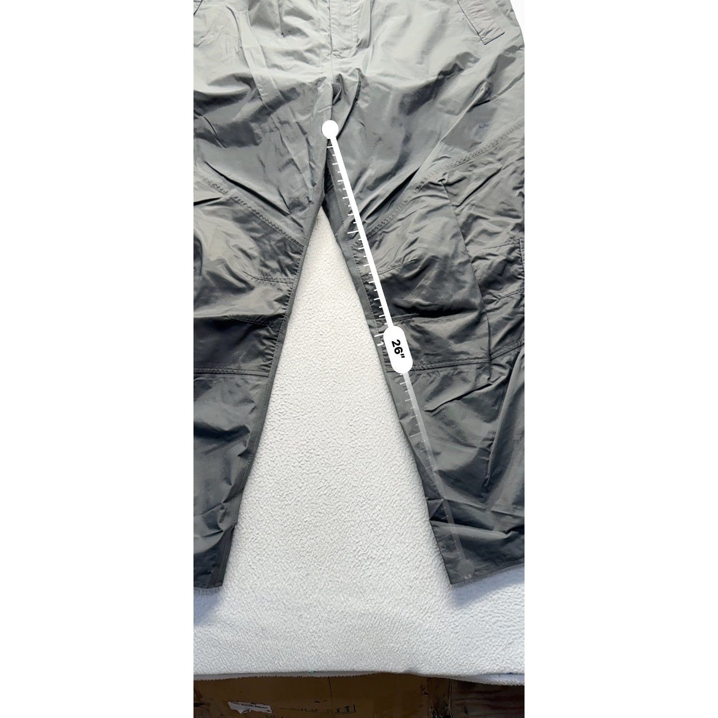 Cabelas Gray Lightweight Elastic-Waist Outdoor Pants Adjustable Hem 2XL #9461