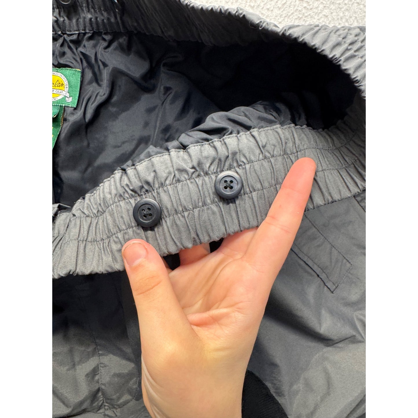 Cabelas Gray Lightweight Elastic-Waist Outdoor Pants Adjustable Hem 2XL #9461