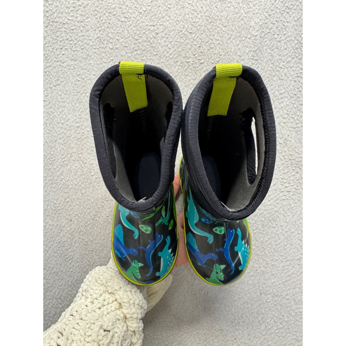 Bogs Insulated Neoprene Waterproof Boots With Dinosaur Print Size 6 #9837