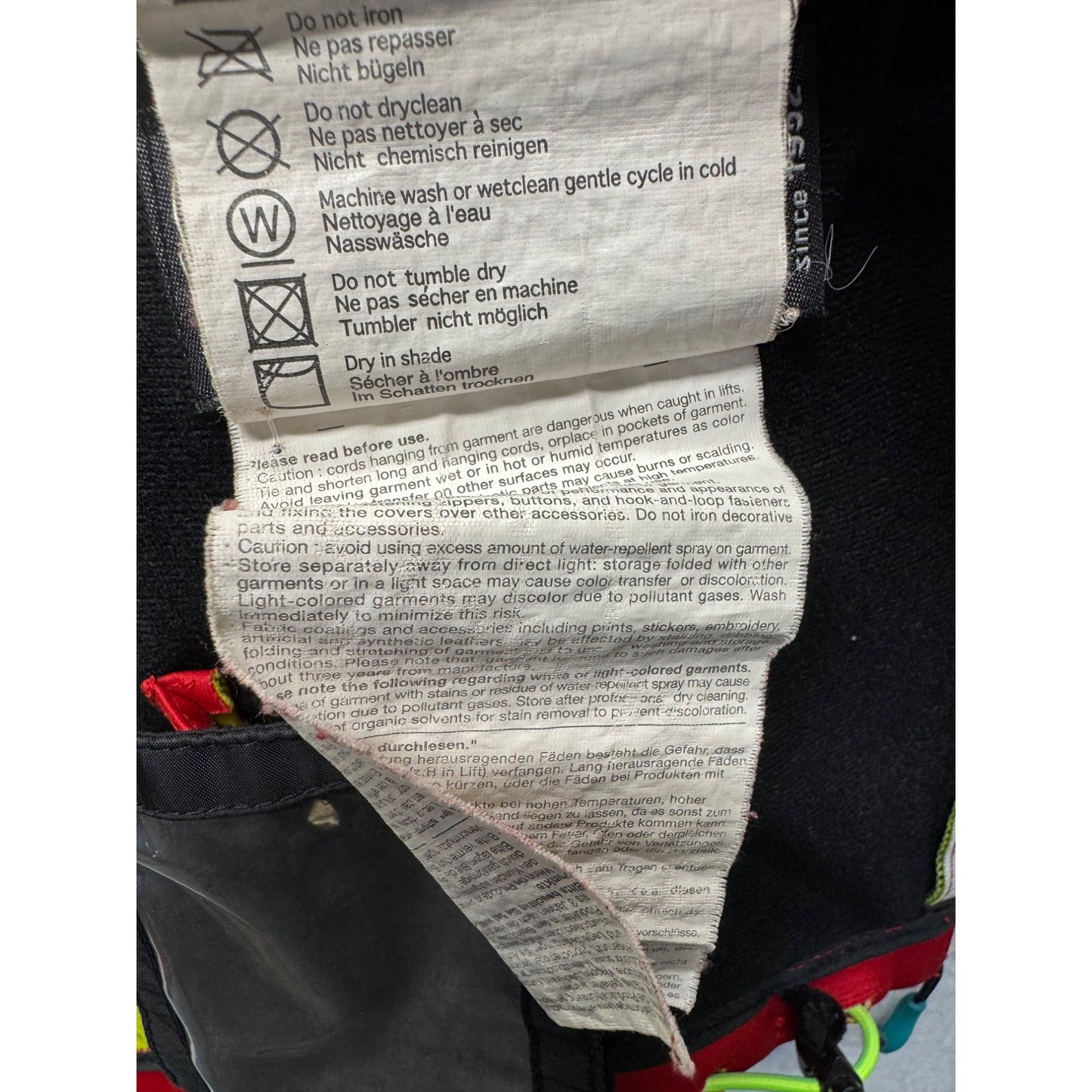 Phenix Red Hooded Jacket With Green Accents & Zippered Pockets #9425