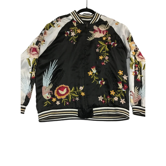 Women’s Reversible Embroidered Bomber Jacket