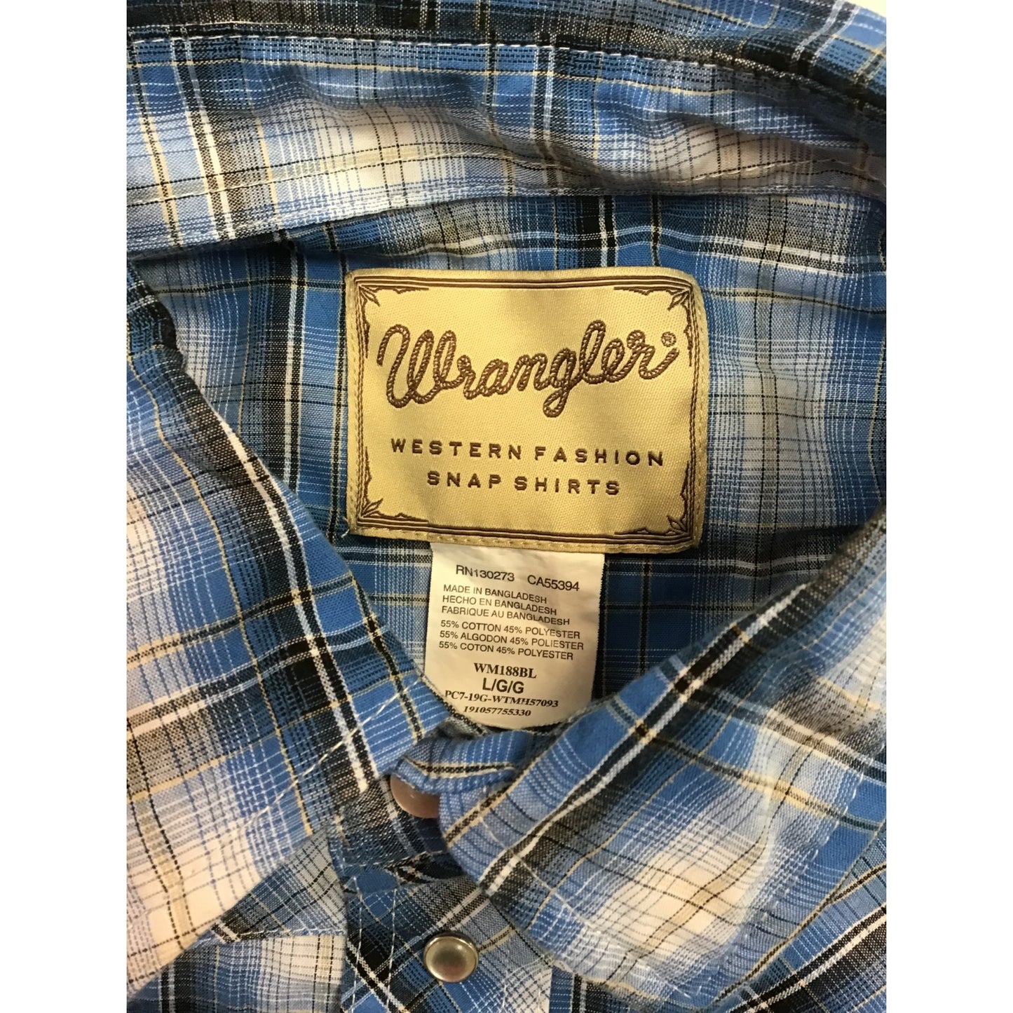 Mens Wranglers Snap-Shirt