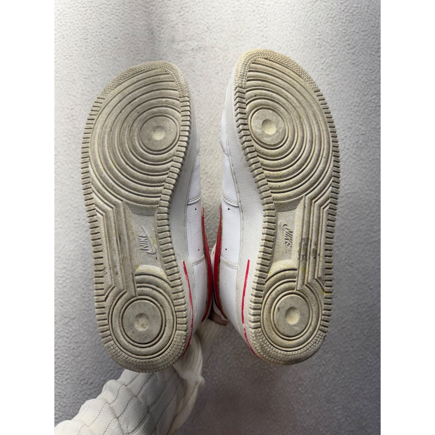 Nike Air Force 1 High White/Red Basketball Shoes Size 11 #14B