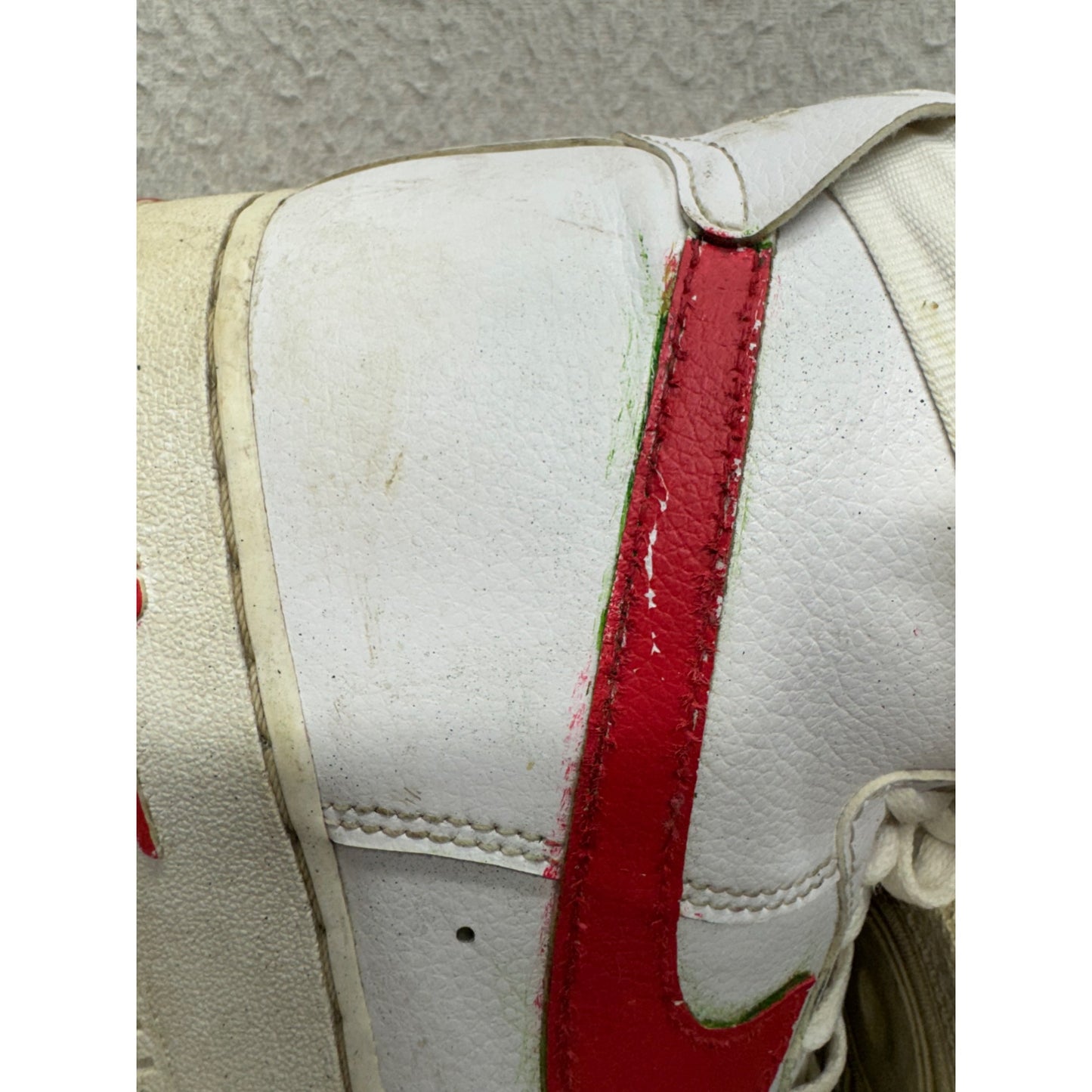 Nike Air Force 1 High White/Red Basketball Shoes Size 11 #14B