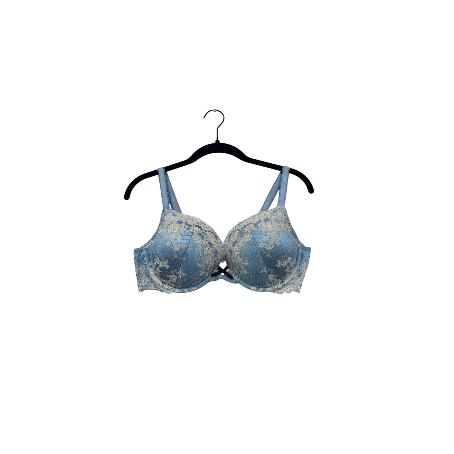 Victorias Secret Light Blue Lace Underwire Bra Women’s 34C #8091