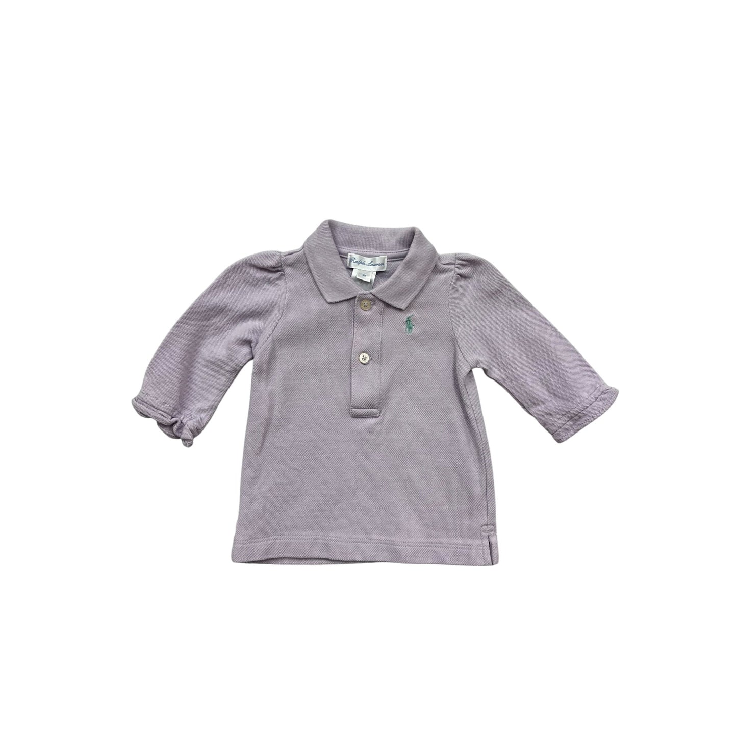 Ralph Lauren Baby Girls Long Sleeve Polo Shirt 3M #746A