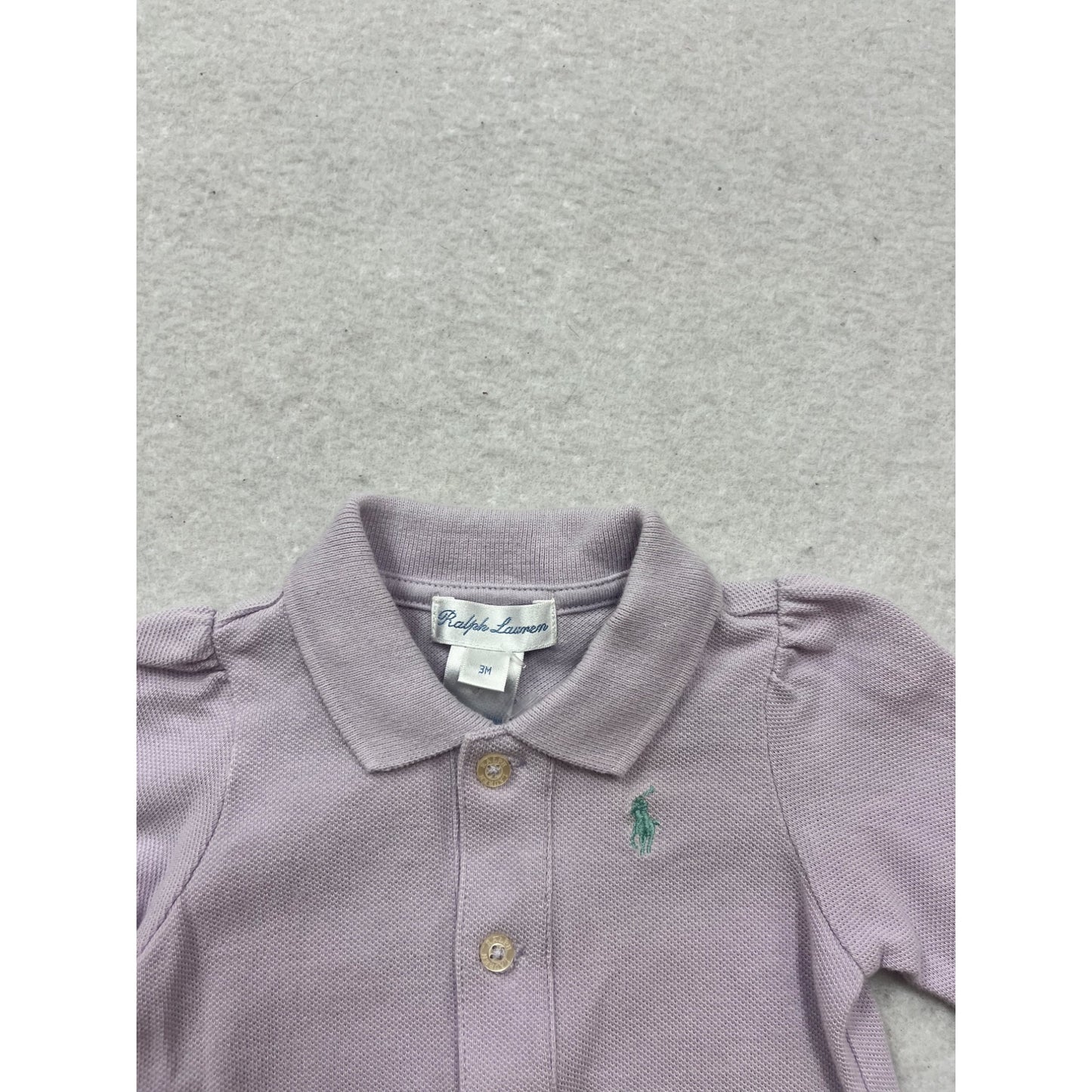 Ralph Lauren Baby Girls Long Sleeve Polo Shirt 3M #746A