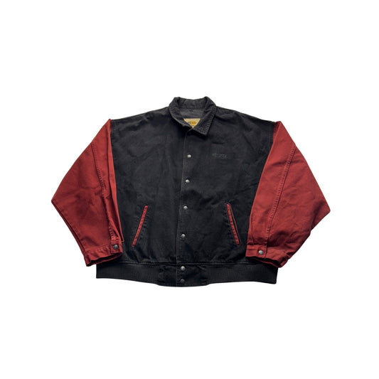 Vintage Integrity By Marvin iD Wear Black & Red Varsity Jacket XX #9092