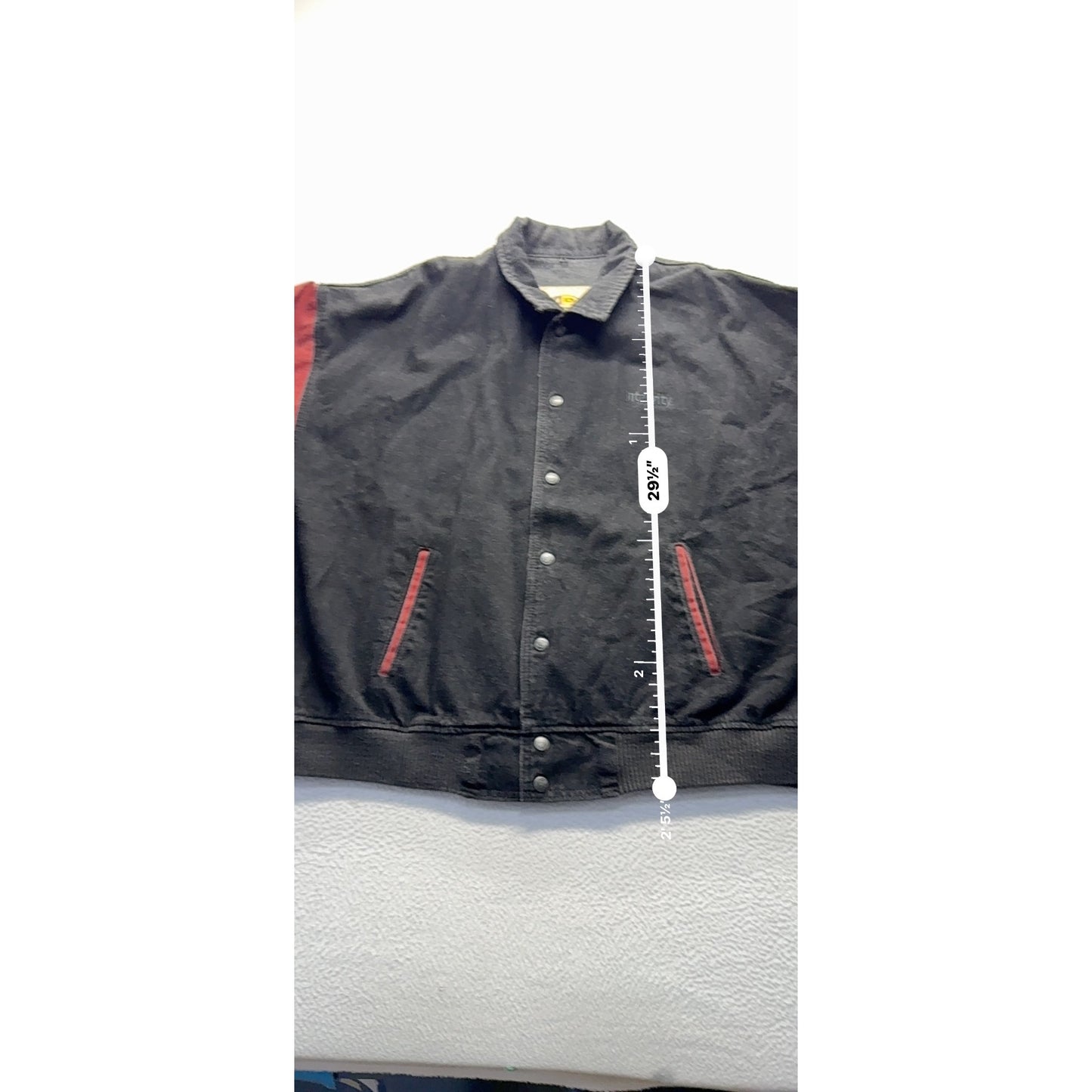 Vintage Integrity By Marvin iD Wear Black & Red Varsity Jacket XX #9092