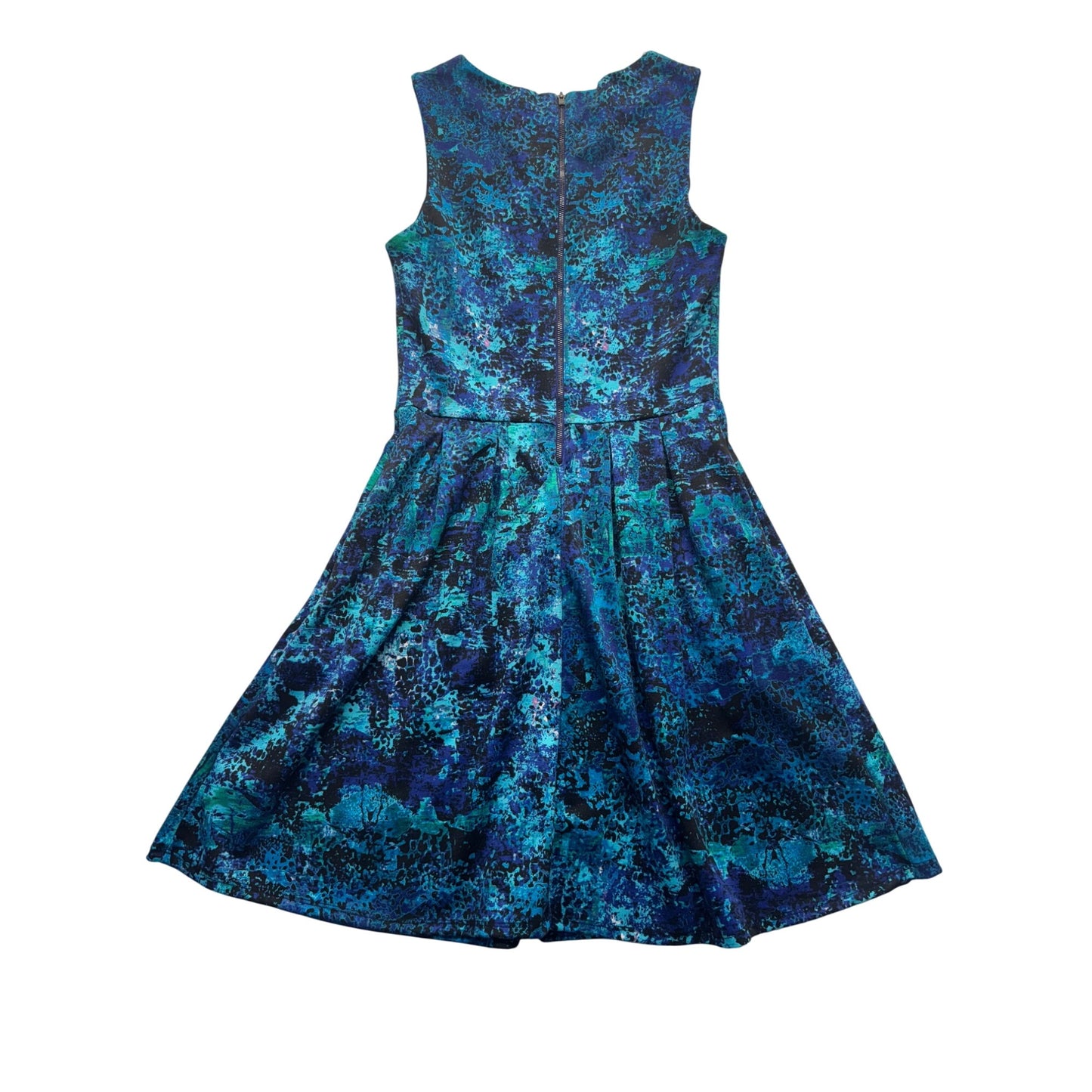 Mossimo Blue/Green Sleeveless A-Line Dress S #9135
