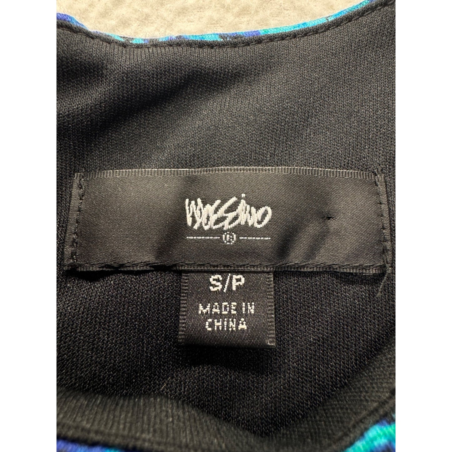 Mossimo Blue/Green Sleeveless A-Line Dress S #9135