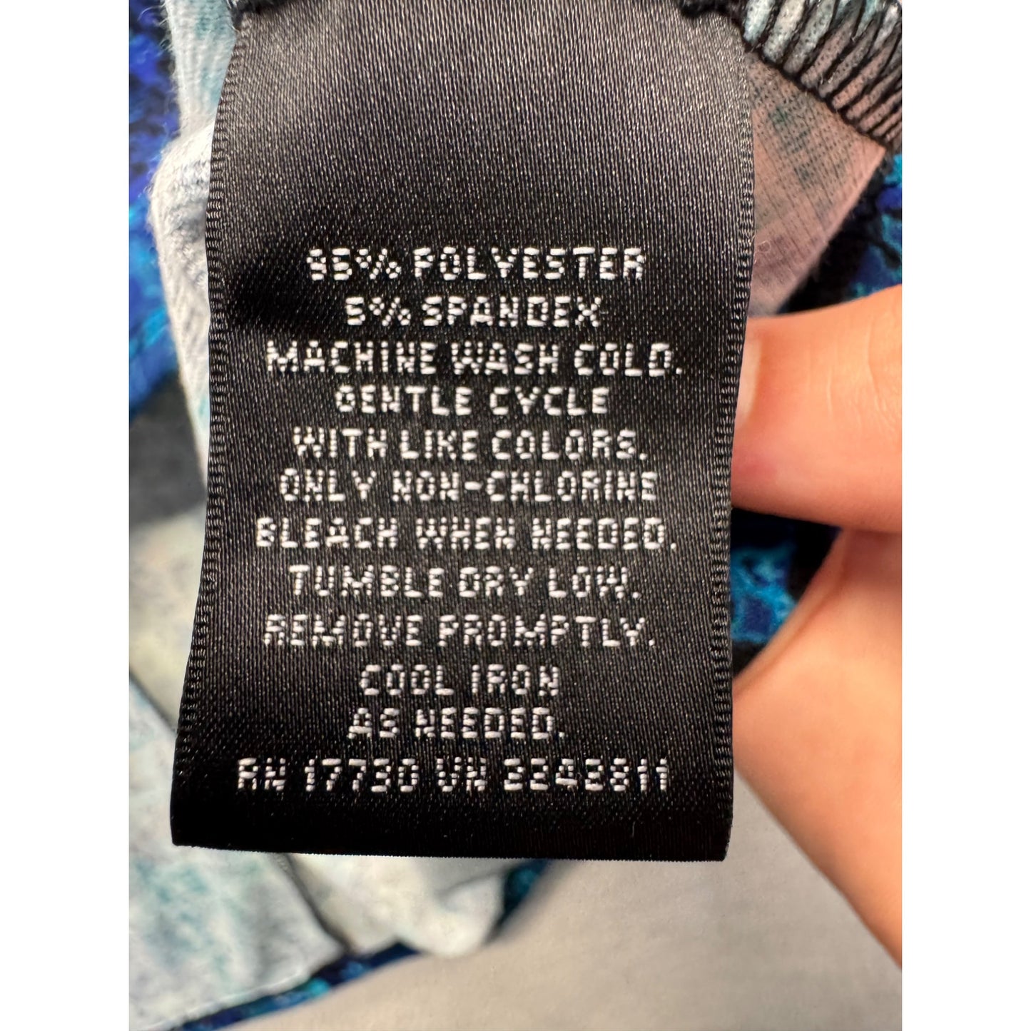 Mossimo Blue/Green Sleeveless A-Line Dress S #9135