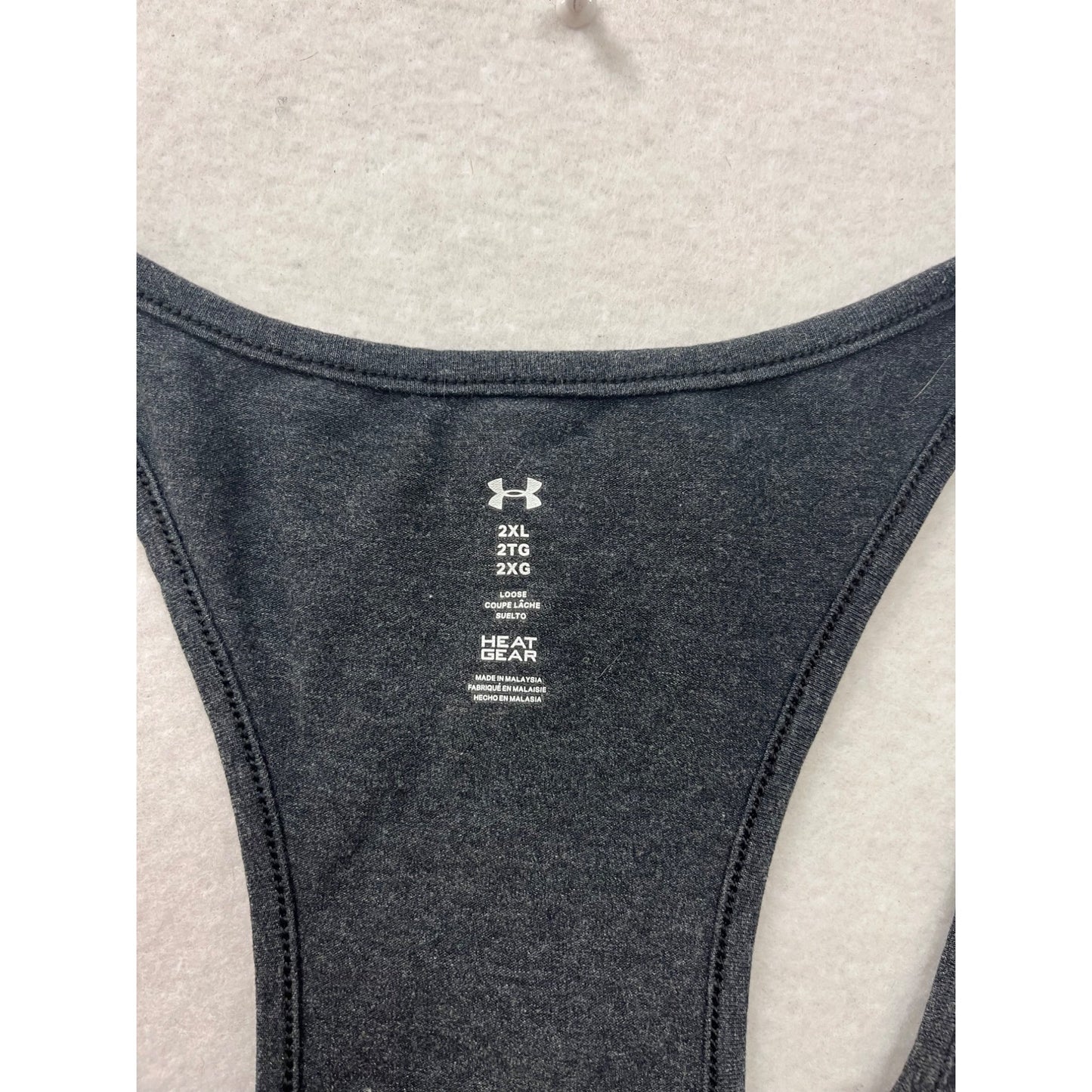 Under Armour 2XL Racerback Tank Top With Neon Fish Graphic #8706