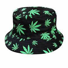 Weed print bucket hat