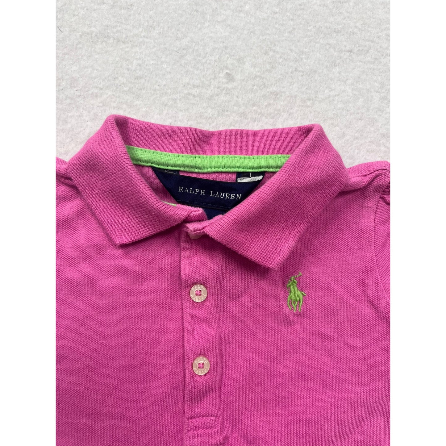 Ralph Lauren Baby Girl Ruffled Polo Dress 12M #6276