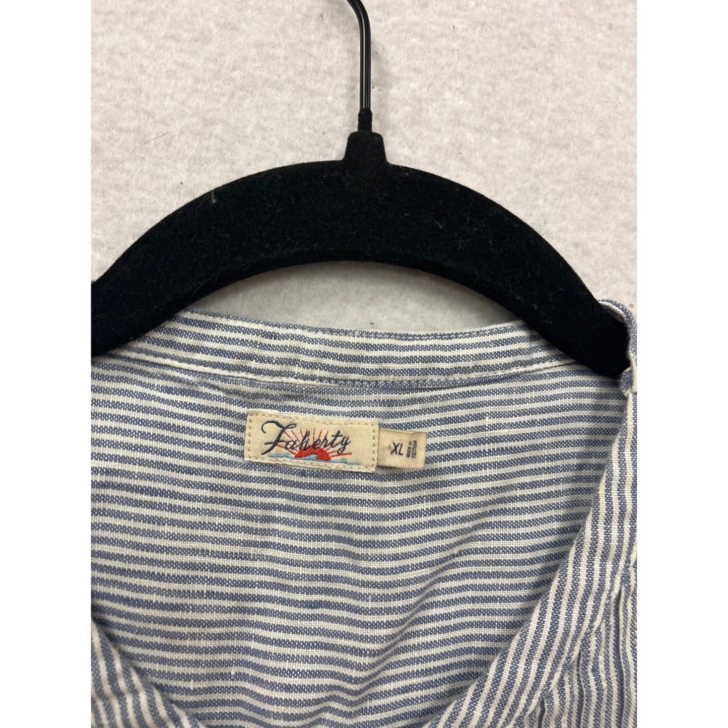 Flax XL Sleeveless Striped Button-Front Dress #649A