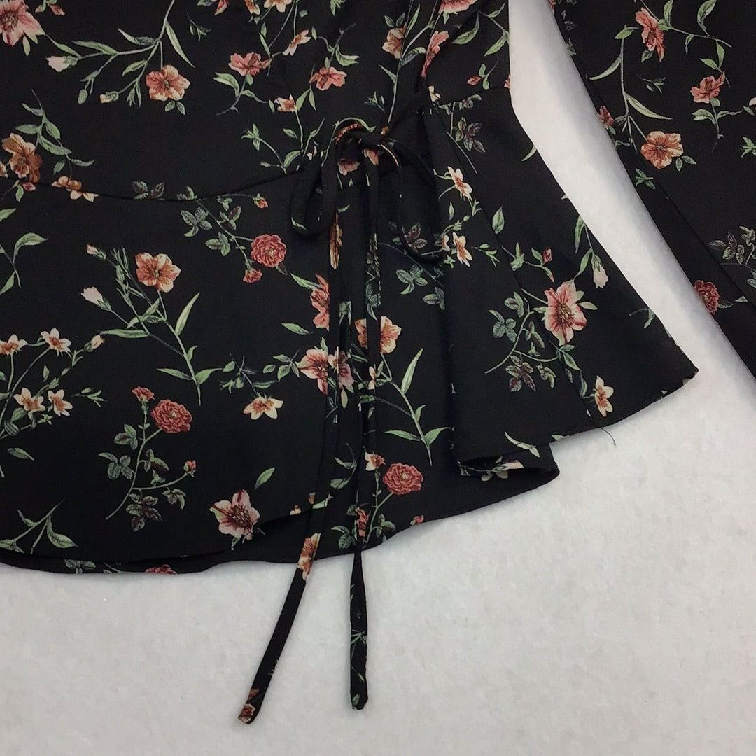 Women’s Floral Tie Blouse