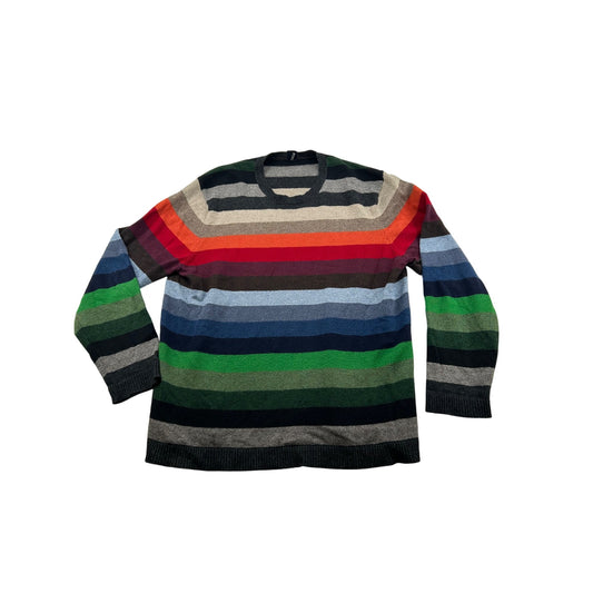 Multicolor Striped Crewneck Sweater #6446