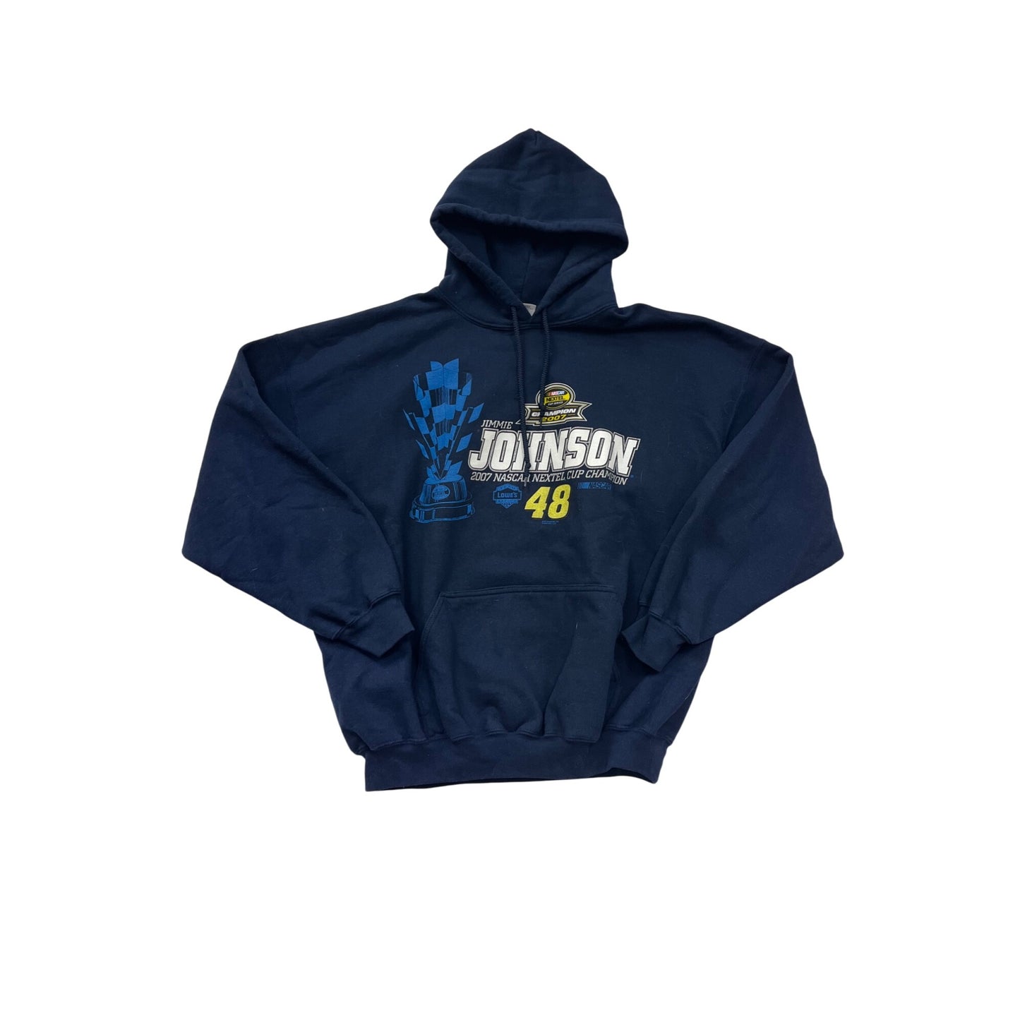 Jimmie Johnson 2007 NASCAR Nextel Cup Champion Hoodie 2XL #8850