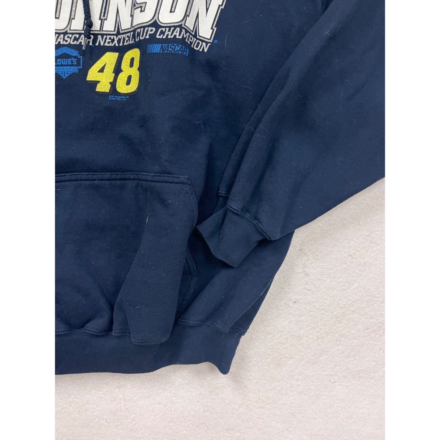 Jimmie Johnson 2007 NASCAR Nextel Cup Champion Hoodie 2XL #8850