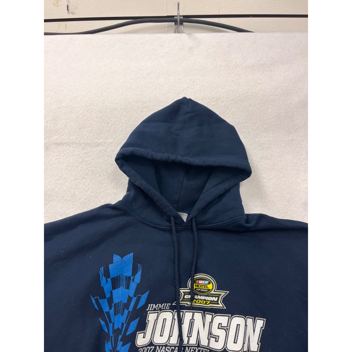 Jimmie Johnson 2007 NASCAR Nextel Cup Champion Hoodie 2XL #8850