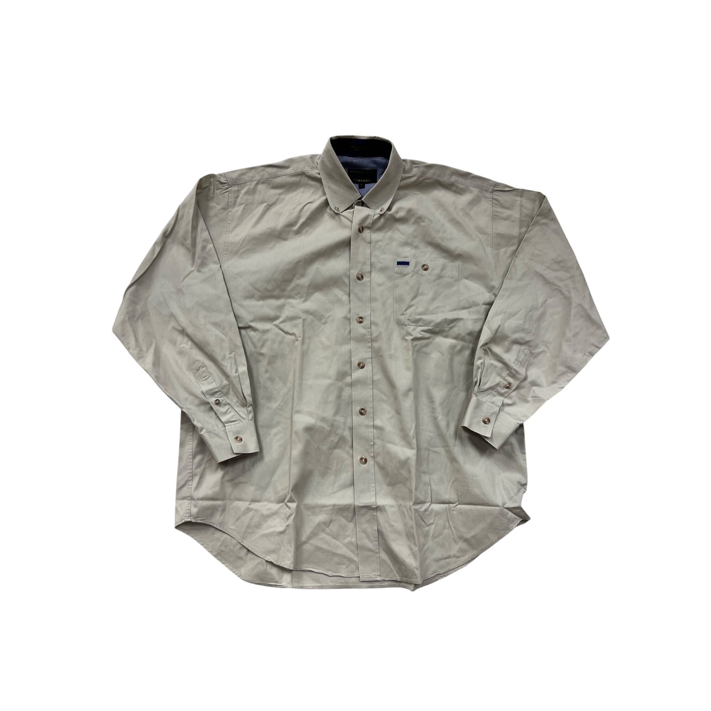 Alexander Julian Colours Beige Button-Up Shirt L #8817