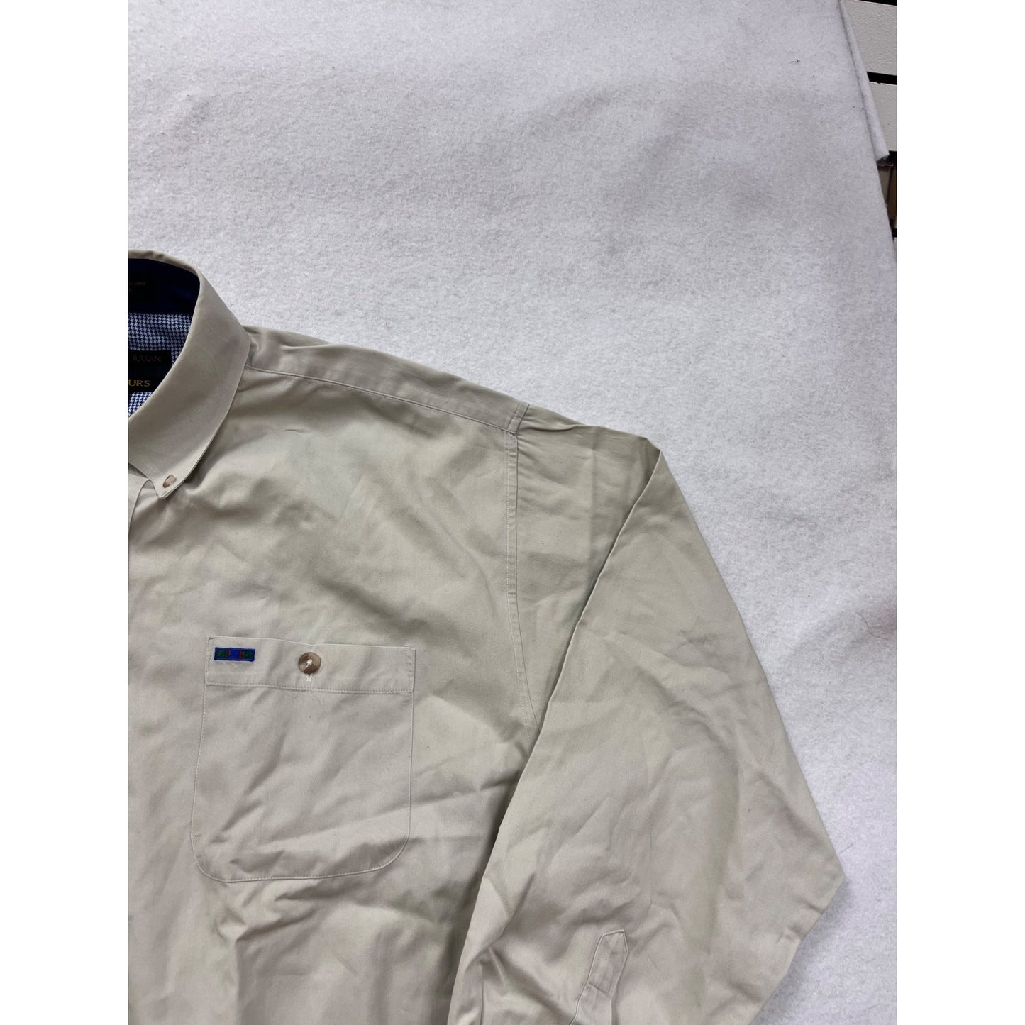 Alexander Julian Colours Beige Button-Up Shirt L #8817